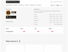 Tablet Screenshot of bbq-grill-shop.de